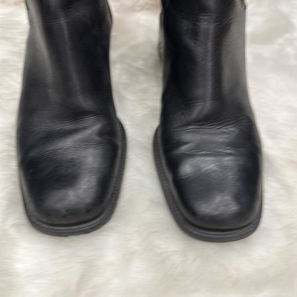 Naturalizer black leather boots size 8W - Picture 2 of 14